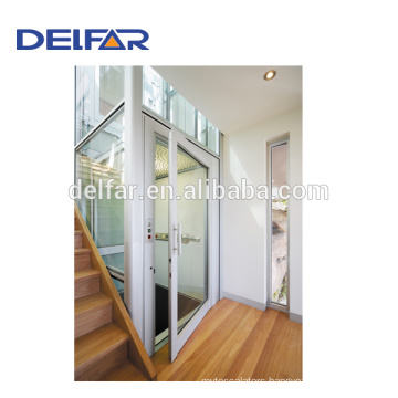 Safe glass home elevator